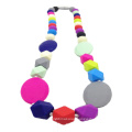 New Style Design Silicone Teether Toy Necklace Baby Teething Necklaces